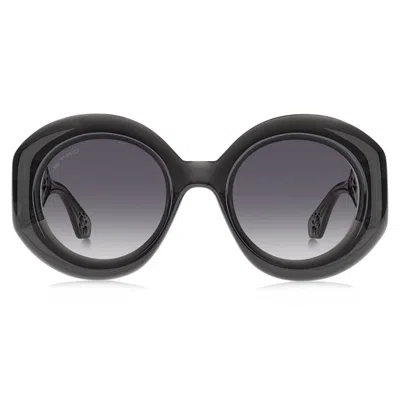 Etro Paisley Round-frame Sunglasses In Black
