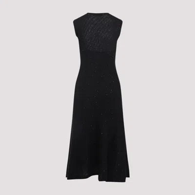 Fabiana Filippi Sleeveless A-line Evening Dress With Subtle Sparkle