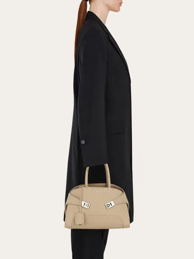 Ferragamo Large Hug Tote With Spike Embellished