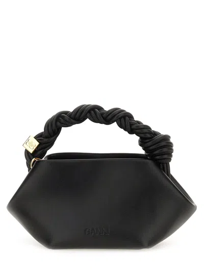 Ganni Black Recycled Leather Crossbody Bags