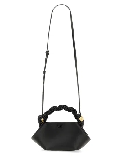Ganni Black Recycled Leather Crossbody Bags