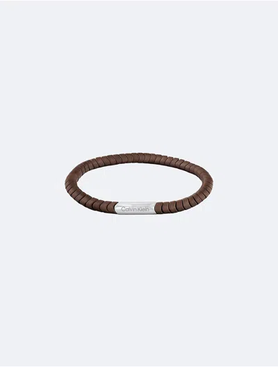 Calvin Klein Men's Curved Beaded Bracelet