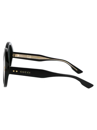 Gucci Round-frame Sunglasses In Black