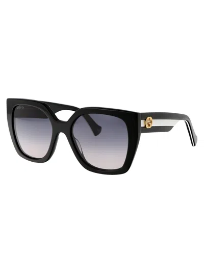 Gucci Unisex Gg1300s-004-55-19-145 Sunglasses In Black