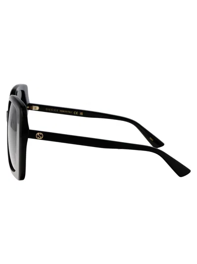 Gucci Grey Square Ladies Sunglasses Gg1314s 001 55 In Black