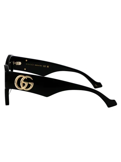 Gucci Eyewear Cat-eye Frame Sunglasses In Black