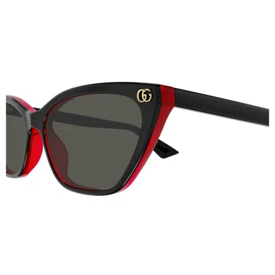 Gucci Grey Cat Eye Ladies Sunglasses Gg1815s 003 58 In Black