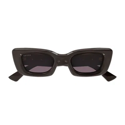 Gucci Gg1827s Brown Sunglasses In Black