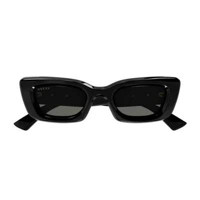 Gucci Grey Cat Eye Ladies Sunglasses Gg1827s 001 49 In Black