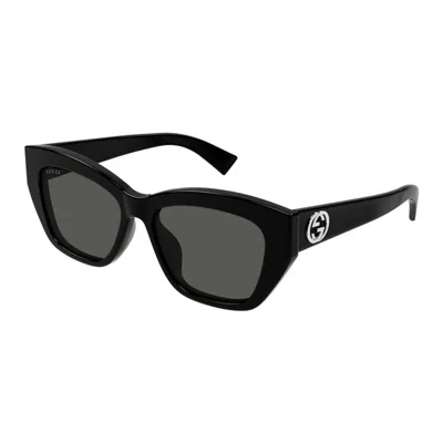 Gucci Grey Cat Eye Ladies Sunglasses Gg1844sa 001 55 In Black