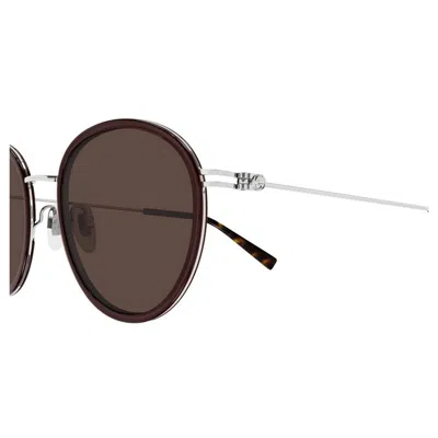 Gucci Oval-frame Tinted Sunglasses In Brown