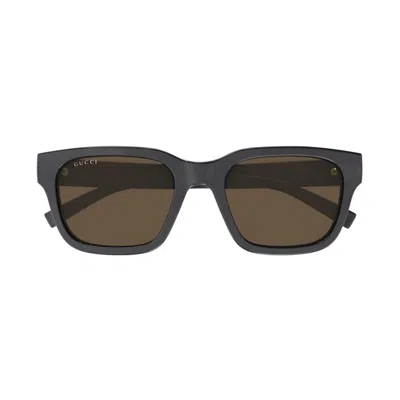 Gucci Gg1857s Sunglasses Grey In Brown
