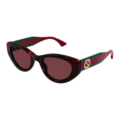 Gucci Red Cat Eye Ladies Sunglasses Gg1862s 003 52