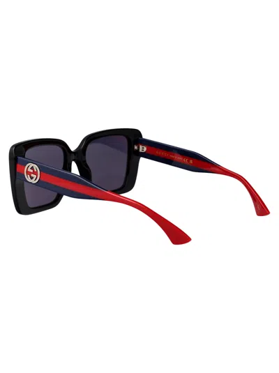 Gucci Dark Violet Butterfly Ladies Sunglasses Gg1861s 004 53 In Black