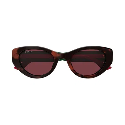 Gucci Red Cat Eye Ladies Sunglasses Gg1862s 003 52