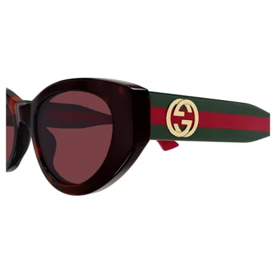 Gucci Red Cat Eye Ladies Sunglasses Gg1862s 003 52