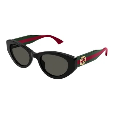 Gucci Grey Cat Eye Ladies Sunglasses Gg1862s 001 52 In Black