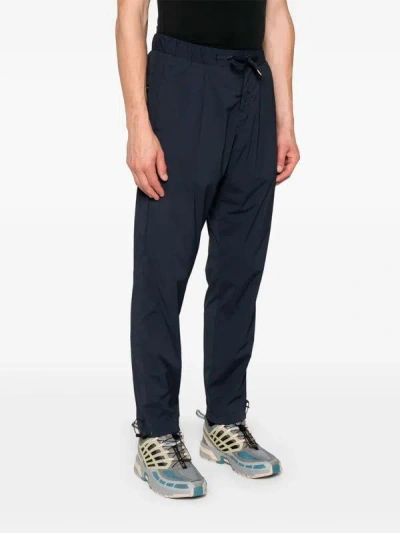 Herno Resort Trousers In Light Nylon Stretch In Blue