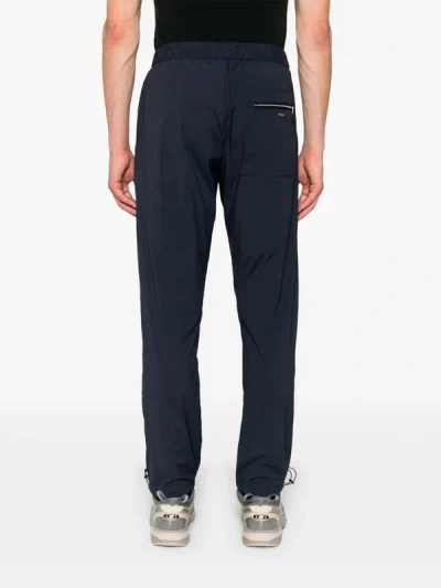 Herno Resort Trousers In Light Nylon Stretch In Blue