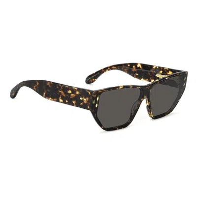 Isabel Marant 66mm Oversize Angular Sunglasses In Brown