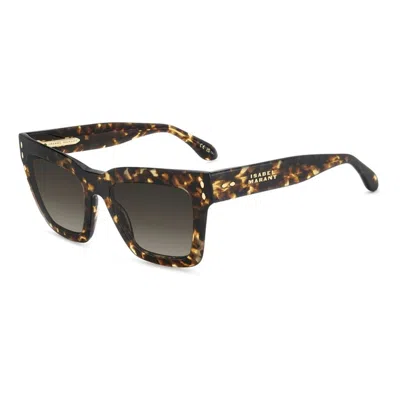 Isabel Marant 53mm Gradient Rectangular Sunglasses In Brown