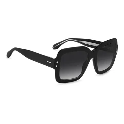 Isabel Marant Oversized Square Acetate Sunglasses In Black