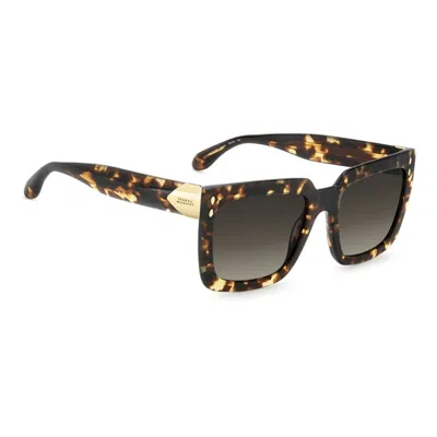 Isabel Marant 55mm Gradient Rectangular Sunglasses In Brown