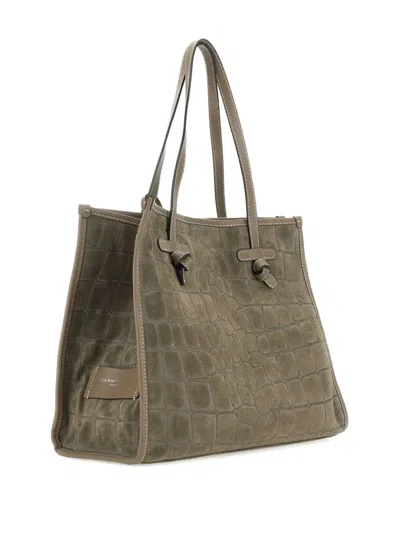 Marcella Club Crocodile-embossed Tote Bag