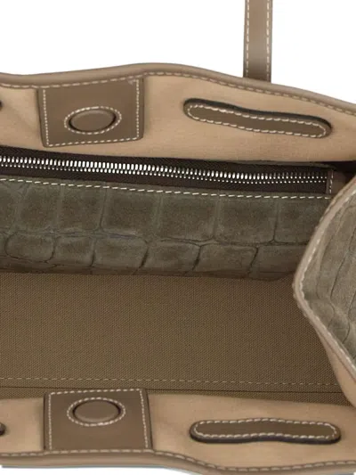 Marcella Club Crocodile-embossed Tote Bag