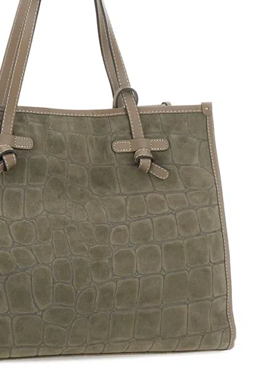 Marcella Club Crocodile-embossed Tote Bag