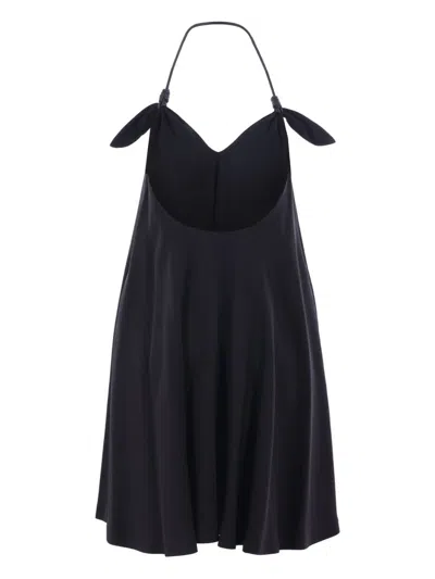 Loewe Short Dress With Halterneck And Open Back