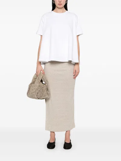 Loewe Anagram Logo Trapeze T-shirt In White
