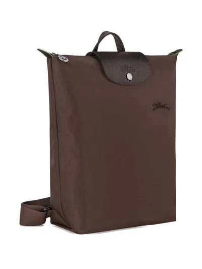 Longchamp Mocha Coloured M Le Pliage Green Backpack