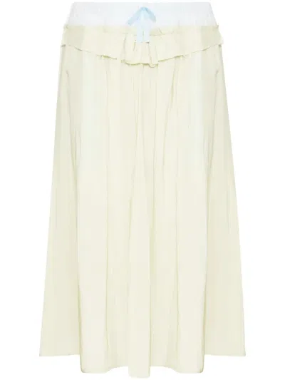 Maison Margiela Beige Aloe Anonymity Of The Lining Skirt