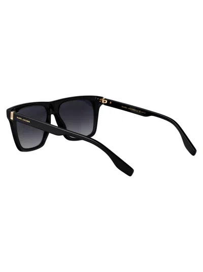 Marc Jacobs Black Acetate Sunglasses In Black