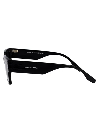 Marc Jacobs Black Acetate Sunglasses In Black