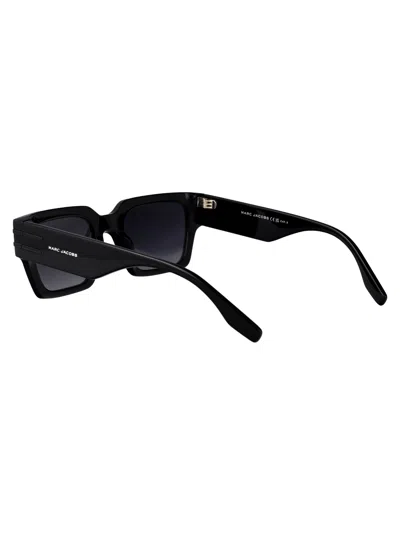 Marc Jacobs Black Acetate Sunglasses In Black