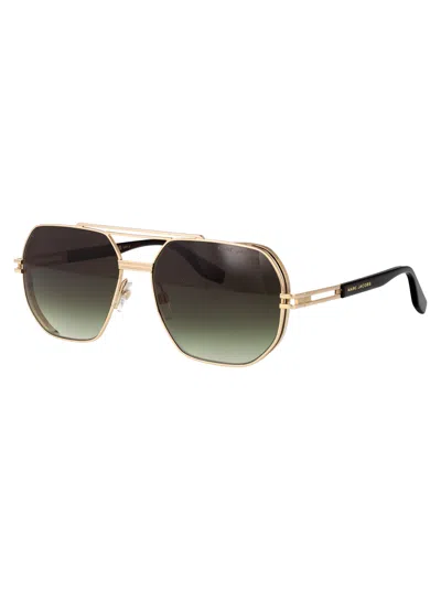 Marc Jacobs Pilot-frame Sunglasses In Gold