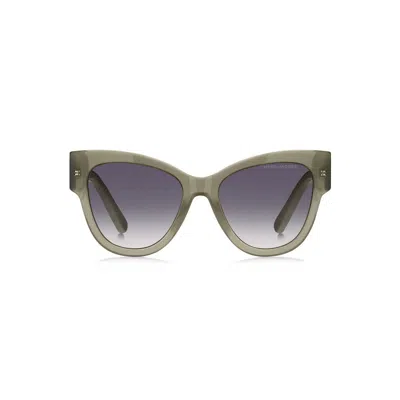 Marc Jacobs Grey Gradient Cat Eye Ladies Sunglasses Marc 697/s 06cr/9o 53 In Green