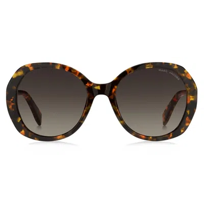 Marc Jacobs 55mm Gradient Oval Sunglasses In Brown