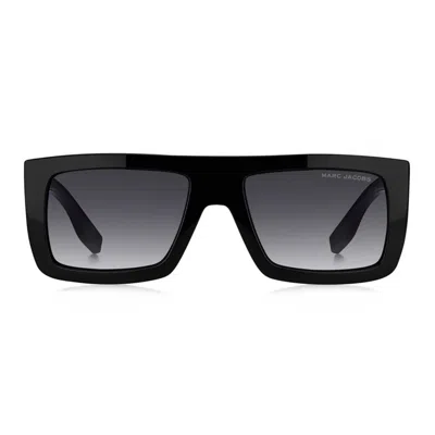Marc Jacobs Marc 775/s 807/9o 53 Unisex Sunglasses - Black Frame, Dark Grey Gradient Lenses In Black