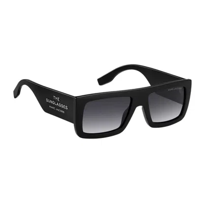 Marc Jacobs Marc 775/s 807/9o 53 Unisex Sunglasses - Black Frame, Dark Grey Gradient Lenses In Black
