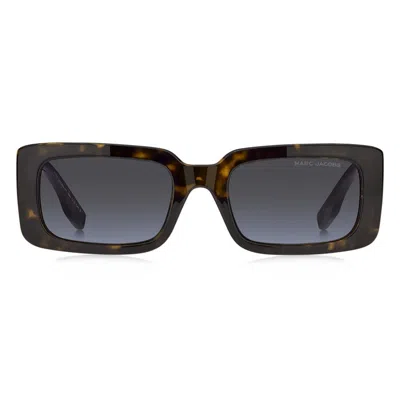 Marc Jacobs Marc 775/s 807/9o 53 Unisex Sunglasses - Black Frame, Dark Grey Gradient Lenses In Black