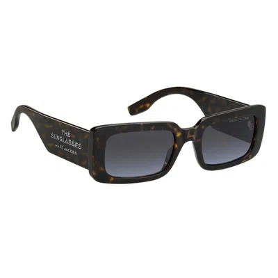 Marc Jacobs Marc 775/s 807/9o 53 Unisex Sunglasses - Black Frame, Dark Grey Gradient Lenses In Black