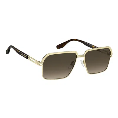 Marc Jacobs Eyewear Rectangle Frame Sunglasses In Brown