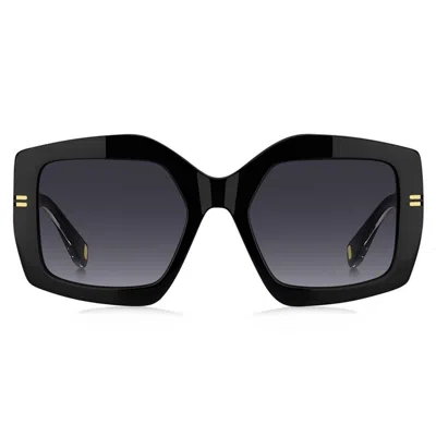 Marc Jacobs 53mm Gradient Rectangular Sunglasses In Black