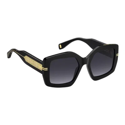 Marc Jacobs 53mm Gradient Rectangular Sunglasses In Black