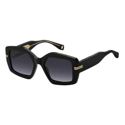 Marc Jacobs 53mm Gradient Rectangular Sunglasses In Black