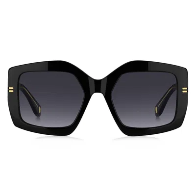 Marc Jacobs 53mm Gradient Rectangular Sunglasses In Black