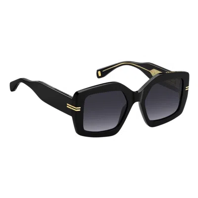 Marc Jacobs 53mm Gradient Rectangular Sunglasses In Black